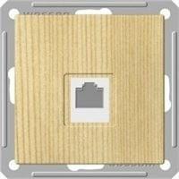 Розетка компьютерная 1-м СП W59 RJ45 кат.5E механизм сосна Systeme Electric RSI-152K5E-7-86 изображение, фото