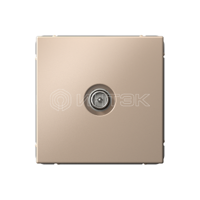 Розетка телевизионная оконечная TV ArtGallery 1дБ механизм песочн.  Systeme Electric GAL001291 изображение, фото
