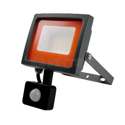 Прожектор светодиодный PFL-SC  Systeme ElectricNSOR 30Вт 6500К IP54 190-260В ДО закален. матов. стекло датчик движения инфракрасный JazzWay 5001411 изображение, фото