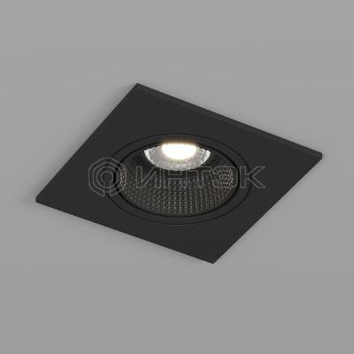 Светильник 10Вт GU5.3 IP20 LED встраив. пластик черн./черн. DENKIRS 654400 изображение, фото