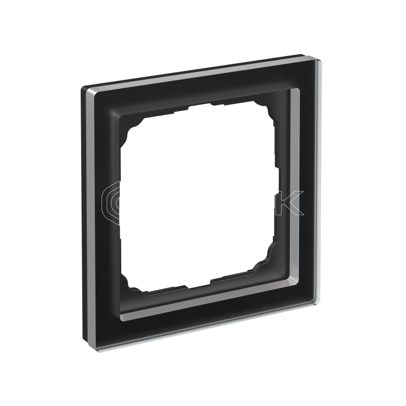 Рамка 1-м ArtGallery Pure матов. органич. стекло черн.  Systeme Electric GAL331001 изображение, фото