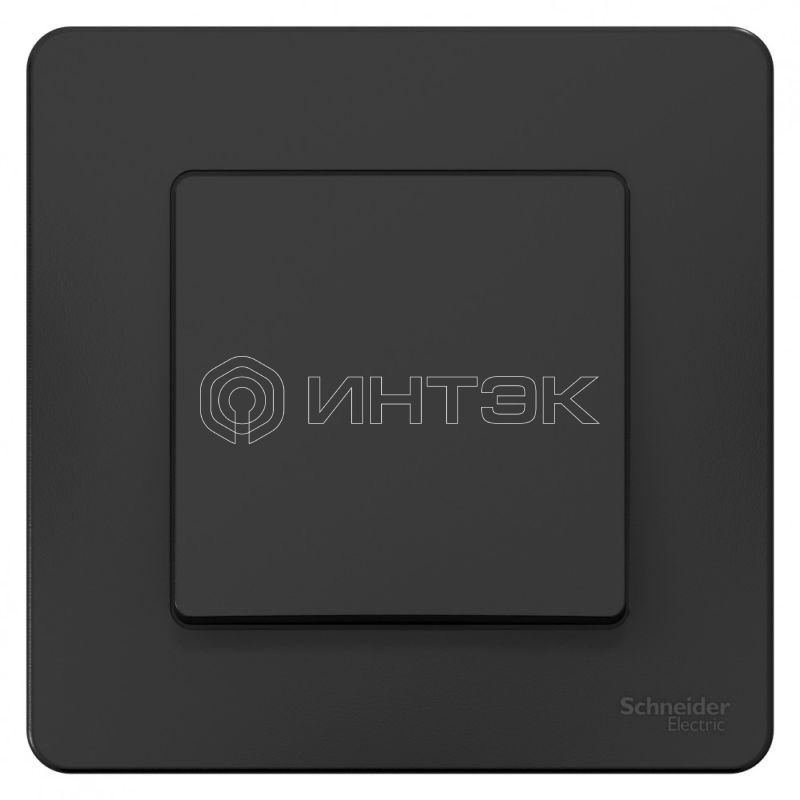 Переключатель проходной 1-кл. СП Blanca 10А IP20 (сх. 6) 250В антрацит  Systeme Electric BLNVS010606 изображение, фото