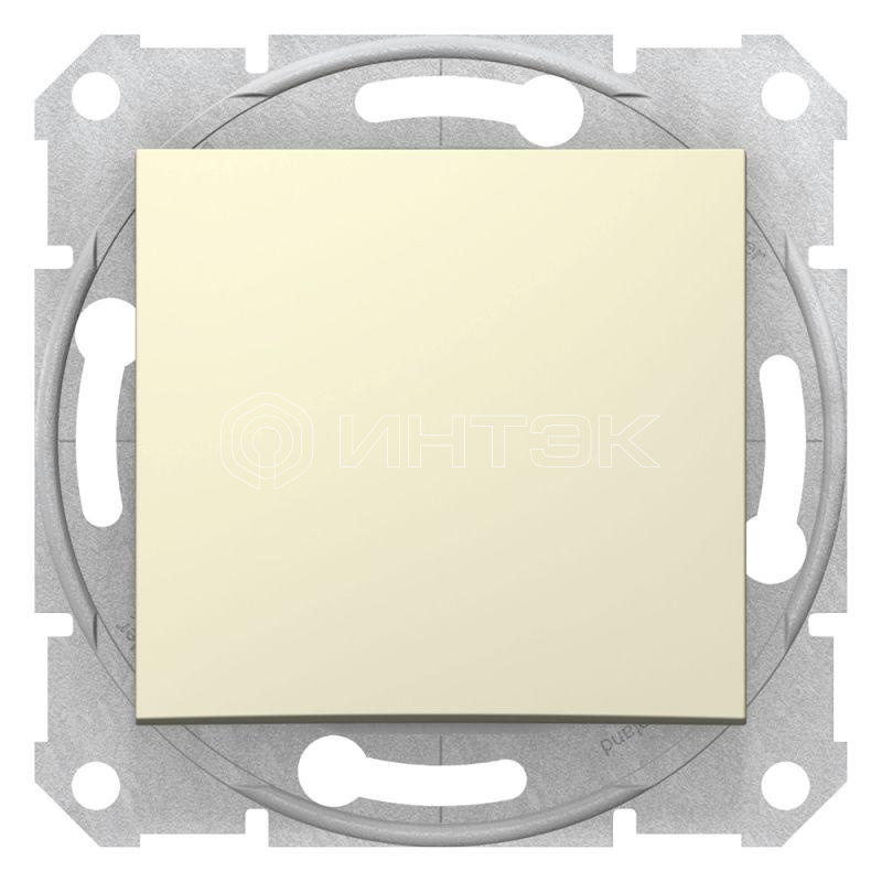 Переключатель проходной 1-кл. СП Sedna 10А IP20 (сх. 6) 250В механизм беж. Schneider Electric SDN0400147 изображение, фото