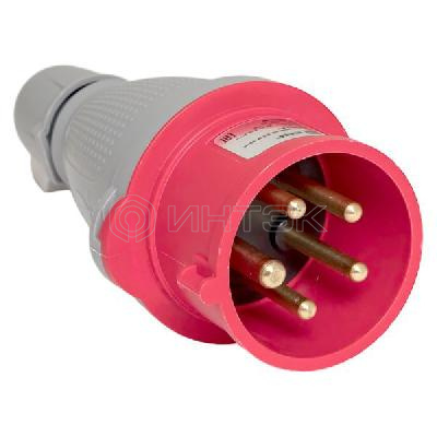 Вилка переносная 015 3Р+РЕ+N 16А 380В IP44 PROxima EKF ps-015-16-380-PRO изображение, фото