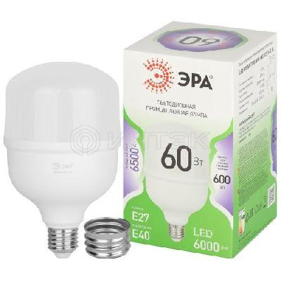 Лампа светодиодная GREEN LINE POWER T100-60W-865-E27/E40 GL 60Вт колокол 6500К свет холод. E27/E40 Эра Б0066980 изображение, фото