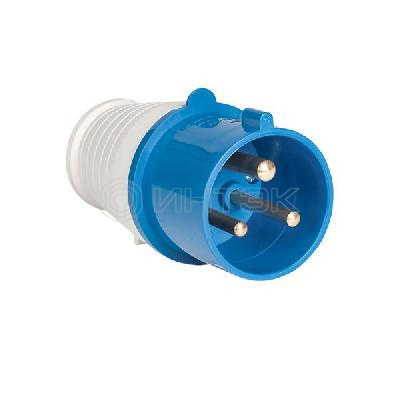 Вилка переносная 013 16А 2P+PE 220В IP44 EKF ps-013-16-220 изображение, фото