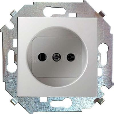 Розетка 1-м СП Simon 15 16А IP20 250В без заземл. винтов. клеммы механизм бел. Simon 1591431-030 изображение, фото