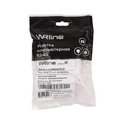 Розетка компьютерная 2-м ОП WR-WS-8P8C-C5E-SH-2 RJ45 кат.5E экранир. Dual IDC бел. WRline 505218 изображение, фото