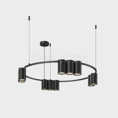 Светильник ORBIT 15Вт 10xGU10 IP20 LED подвесной алюм. матов. черн. DENKIRS 764324 изображение, фото