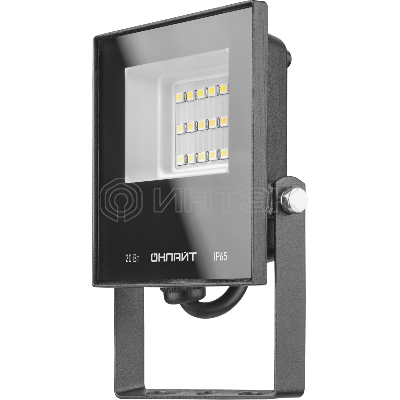 Прожектор светодиодный 61 949 OFL-20-6K-BL-IP65-LED 20Вт 6000К IP65 1600лм черн. ОНЛАЙТ 61949 изображение, фото