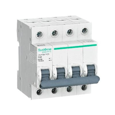 Выключатель автоматический 4п City9 Set (АВ) С 40А 6кА 400В Systeme Electric C9F36440