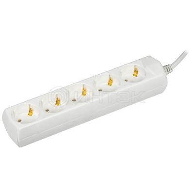 Удлинитель 5х5м с заземл. 10А IP20 У05 2P+PE 250В 3х1 GENERICA WYP10-10-05-05-Z-G изображение, фото