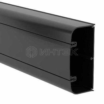 Кабель-канал 90х50 L2000 с фрон. крыш. черн. DKC 09501A изображение, фото