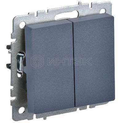 Выключатель 2-кл. СП BRITE ВС10-2-0-БрМ 10А механизм маренго IEK BR-V20-0-10-K35 изображение, фото