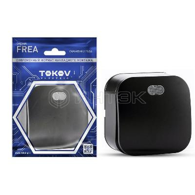 Выключатель 1-кл. ОП Frea 10А IP20 250В с индикацией АБС-пластик карбон TOKOV ELECTRIC TKE-FR-V1I-C14 изображение, фото