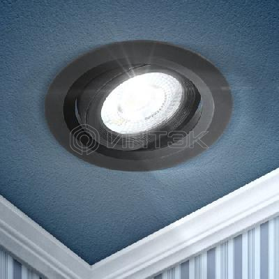 Светильник светодиодный KL LED 22A-5 4K BK круг. поворотн. LED SMD 5Вт 4000К черн. ЭРА Б0039687 изображение, фото