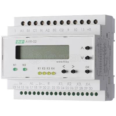 Устройство управления резервным питанием AVR-02 (3х400В+N; 5 перекл. х8А; IP20) F&F EA04.006.004 изображение, фото