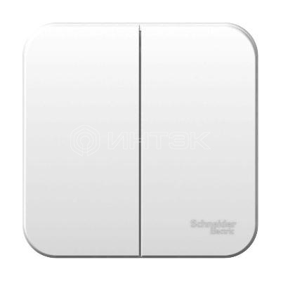 Выключатель 2-кл. ОП Blanca 6А IP20 (сх. 5) 250В с изолир. пластиной бел.  Systeme Electric BLNVA065011 изображение, фото