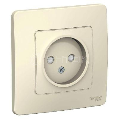 Розетка 1-м СП Blanca 16А IP20 250В без заземл. защ. шторки молоч. Systeme Electric BLNRS000112 изображение, фото