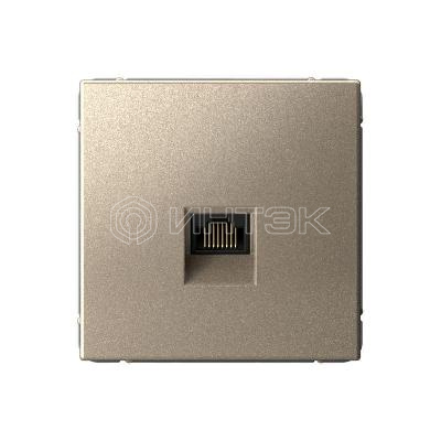 Розетка компьютерная ArtGallery RJ45 кат.6A механизм шампань  Systeme Electric GAL000586 изображение, фото