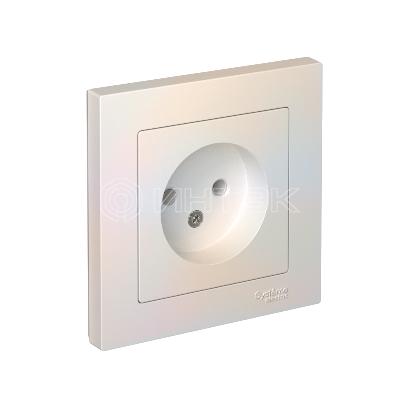 Розетка 1-м СП AtlasDesign 16А IP20 без заземл. в сборе жемчуж. Systeme Electric ATN000440 изображение, фото