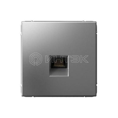 Розетка компьютерная ArtGallery RJ45 кат.6A механизм сталь  Systeme Electric GAL000986 изображение, фото