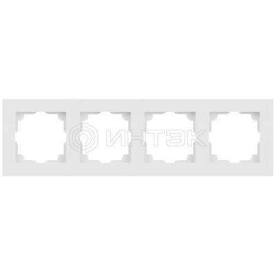 Рамка 4-м СП Accent 6-504-01М бел. матов. Intro Б0063759 изображение, фото