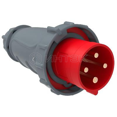 Вилка эл. каб. 63А 3P+PE 6ч/380-415В IP67 MAGNUM ССИ-034 IEK PSN02-063-4 изображение, фото