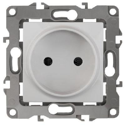 Розетка 1-м СП Эра12 12-2105-01 16А IP20 16AX 250В 2P механизм бел. Эра Б0018254 изображение, фото