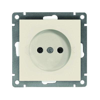 Розетка 1-м СП Афина 16А IP20 без заземл. механизм сл. кость (ivory) Universal A0022-I изображение, фото