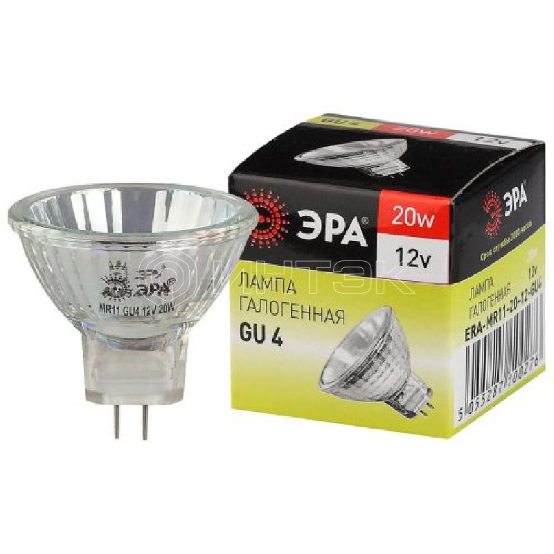 Лампа галогенная GU4-MR11-20W-12V-30Cl ЭРА C0027361 изображение, фото