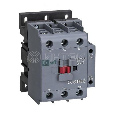 Контактор КМ-102 3п 95А кат. 230В AC 1НО+1НЗ AC-3 AC-4 DEKraft 22010DEK изображение, фото