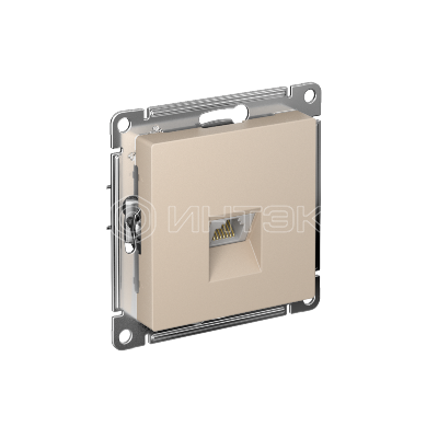 Розетка компьютерная AtlasDesign RJ45 кат.5E механизм песочн.  Systeme Electric ATN001283 изображение, фото