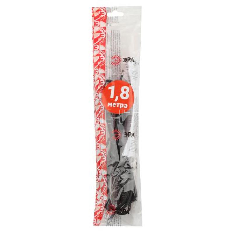 Шнур для бра 1.8м ШВВП 2х0.5 черн. UX-ШВВП-S-1.8m-B ЭРА Б0044072 изображение, фото