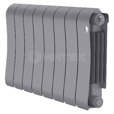 Радиатор биметаллический Royal Thermo Infinity 300 Silver Satin - 8 секц. изображение, фото