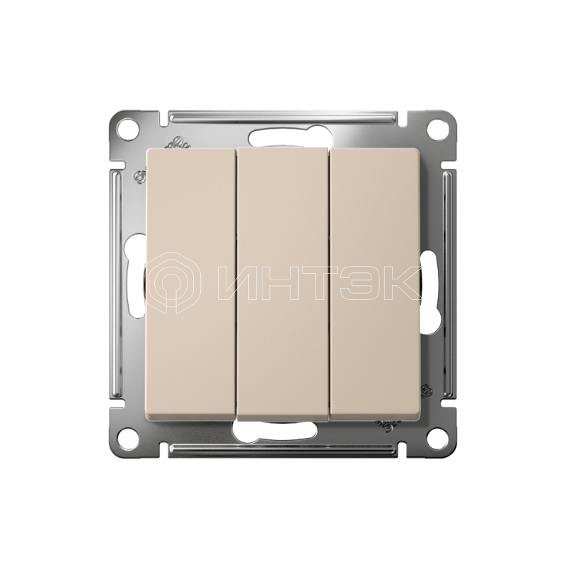 Выключатель 3-кл. AtlasDesign (сх. 1+1+1) 10AX механизм песочн.  Systeme Electric ATN001231 изображение, фото