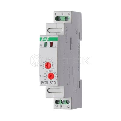 Реле времени PCR-513 8А 230В 1 перекл. IP20 задержка включ. монтаж на DIN-рейке F&F EA02.001.003 изображение, фото