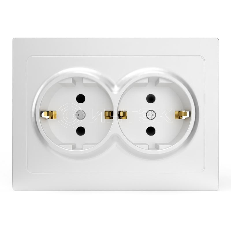 Розетка 2-м СП Pixel 16А IP20 с заземл. защ. шторки в сборе бел. TOKOV ELECTRIC TKE-PX-R2FZSF-C01 изображение, фото