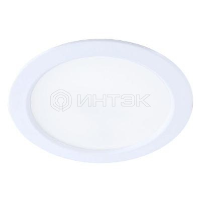 Светильник светодиодный Downlight 18Вт 180-265В 4000К кругл. панель бел. КОСМОС KDownL18W4000K изображение, фото