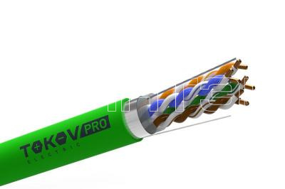 Кабель витая пара F/UTP 4х2х24AWG(0.52мм) кат.5E PVCLS нг(А)-LSLTx indoor Fluke tested 305м (м) PRO TOKOV ELECTRIC TKP-C11-F42-5E-RU-LSLTx изображение, фото