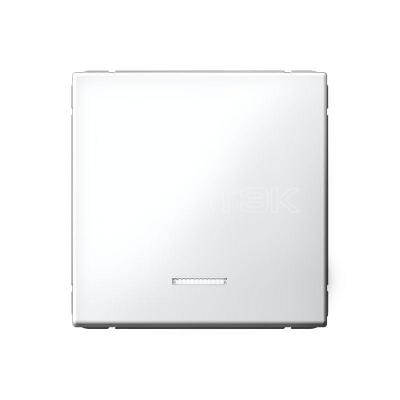 Выключатель 1-кл. ArtGallery (сх. 1а) 10AX с подсветкой механизм бел.  Systeme Electric GAL000113 изображение, фото