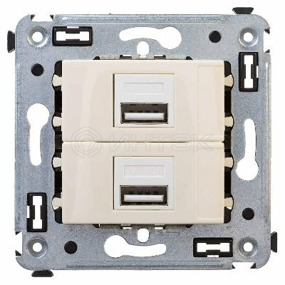 Устройство зарядное USB СП Avanti "Ванильная дымка" DKC 4405543 изображение, фото