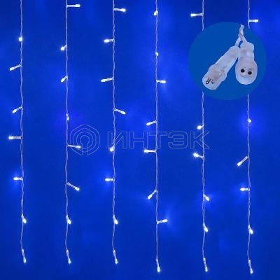 Занавес LED со статическим свечением ULD-C3020-240/STK WHITE IP44 3х2м соед. 240 диодов бел. свет провод прозр. Uniel UL-00007213 изображение, фото