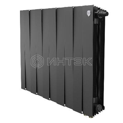 Радиатор биметаллический Royal Thermo PianoForte 500 Чёрный VR80 - 10 секц. изображение, фото