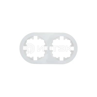 Рамка 2-м O Systeme ElectricN горизонт. круглая бел. LEZARD 744-0200-147 изображение, фото