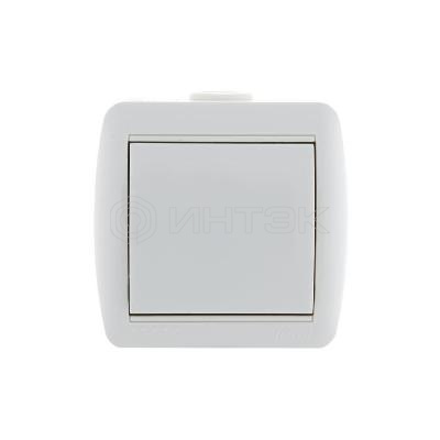 Выключатель 1-кл. ОП Nata 10А IP20 бел. LEZARD 710-0200-100 изображение, фото