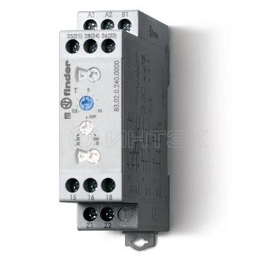 Таймер мультифункциональный 240В AC/DC 2CO 12А 0.05с…10дн. FINDER 830202400000 изображение, фото