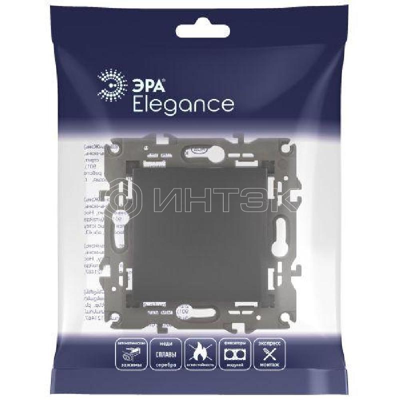 Выключатель 1-кл. СП Elegance 14-1101-05 10А IP20 250В 10AX механизм антрацит Эра Б0034212 изображение, фото