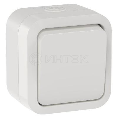 Выключатель кнопочный 1-кл. ОП TORS TS310 10А IP55 бел. IEK TS-V14-0-10-55-K01 изображение, фото