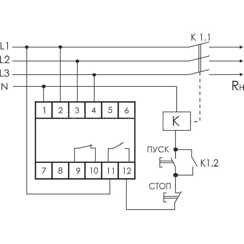 Реле напряжения CP-731 (трехфазный; микропроцессорный; контроль верхнего и нижнего значений напряжения; контроль асимметрии; чередования фаз; монтаж на DIN-рейке 35мм 3х400/230+N 2х8А 1Z 1R IP20) F&F EA04.009.005 изображение, фото